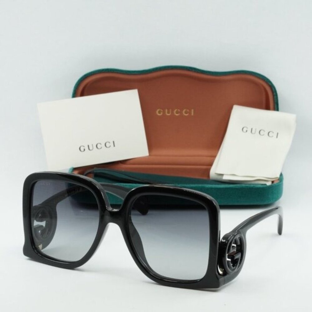 Gucci GG1326S 001 Square Sunglasses – Black - Picture 11 of 11